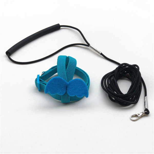 Adjustable Pet Parrot Bird Harness Lead Leash Flying Training Rope Cockatiel VIC