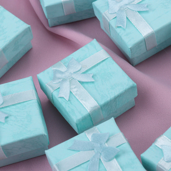 BULK 24 RETAIL CARDBOARD RING EARRING NECKLACE JEWELRY DISPLAY GIFT CACE BOX AU