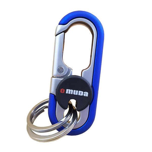 1X Outdoor Climbing Stainless Steel Buckle Carabiner Keychain Key Ring Clip Hook