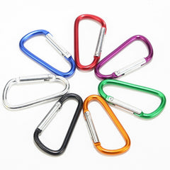 10/20X Aluminum Coloured Carabiner Snap Hook Clip Key chain Key ring Clips Clasp