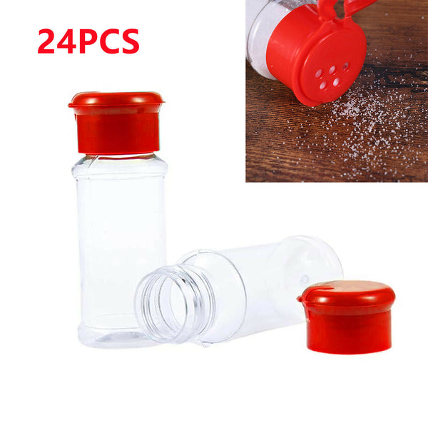 12/24X Kitchen Spice Jars Pot Holders Storages Stainless Steel Glass Plastic AUS