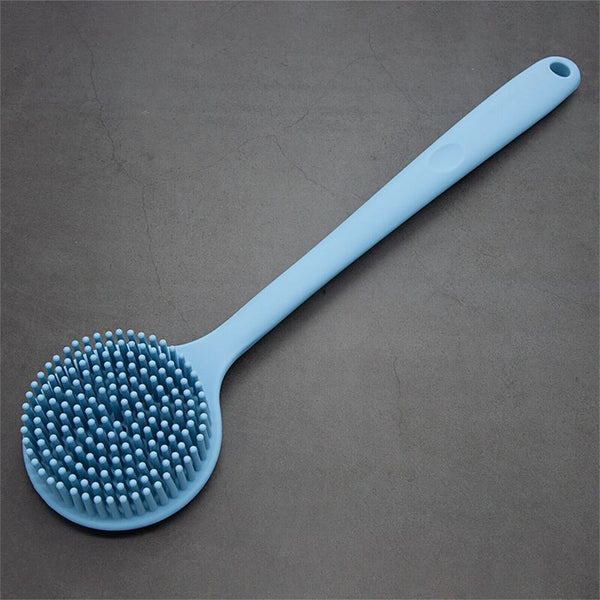 Back Scrubber Scrub Long Handle Shower Body Bath Brush Silicone Massage Brush AU