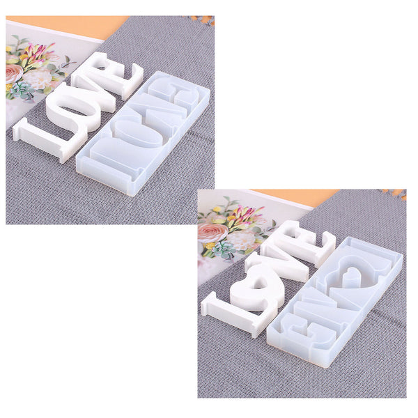 Large LOVE/HOME/FAMILY Letter Resin Casting Silicone Mold Making Epoxy Mould AU