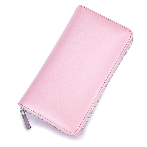 Rfid Leather Antimagnetic Wallet Blocking 36 Slot Credit Card for Women Men Long