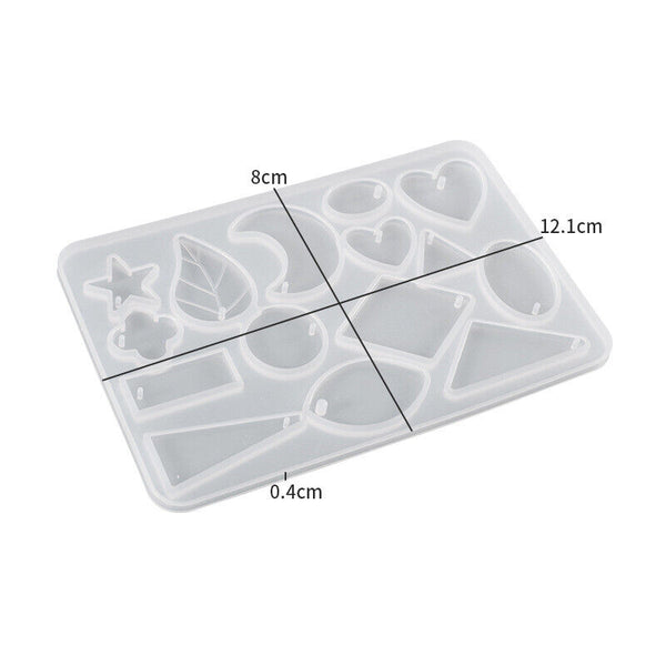 Silicone Earring Pendant Jewelry Making Mold Resin Casting Mould Craft DIY Tool