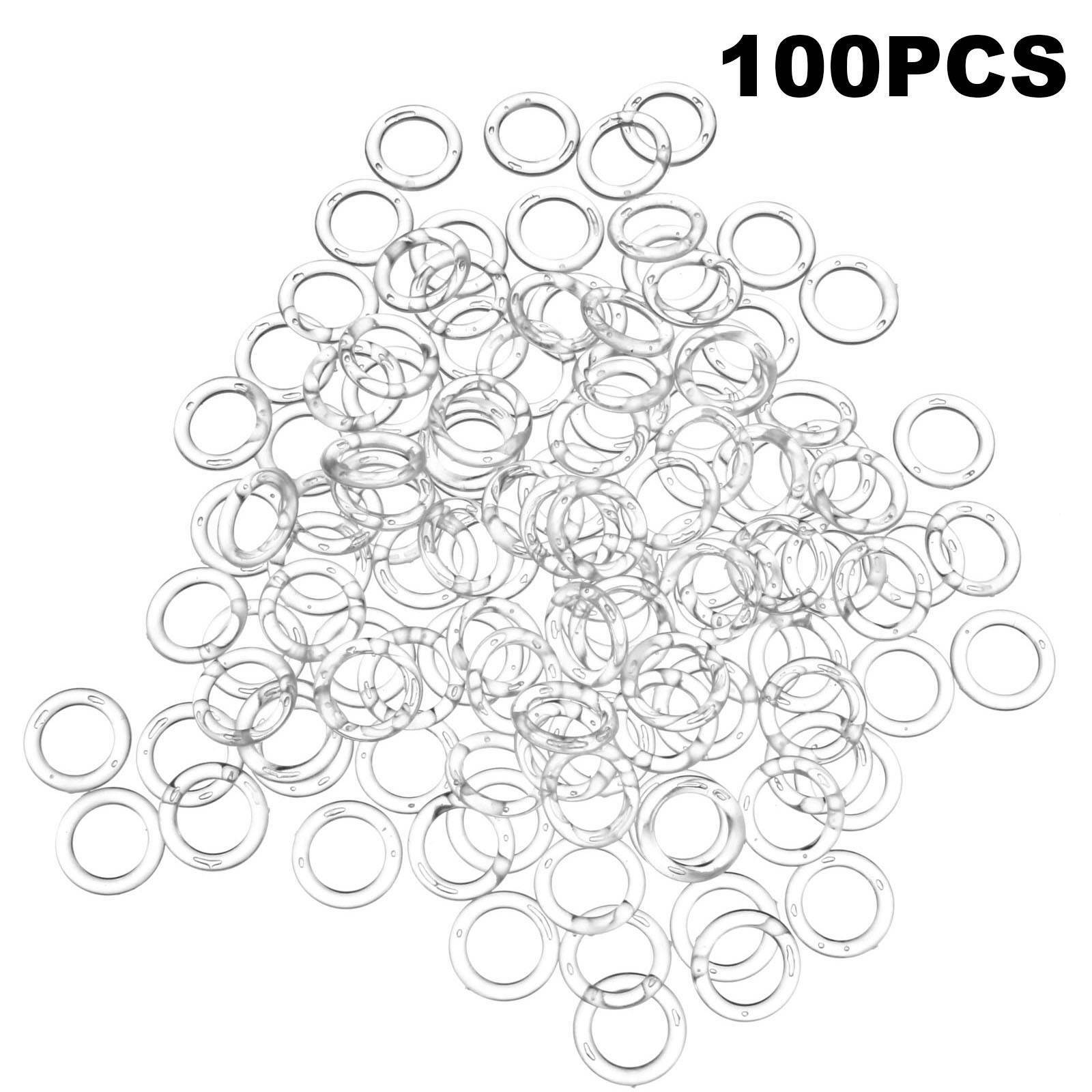 100-500X Curtain Rings Roman Rings Plastic Hanging Rings Curtain Accessories AU
