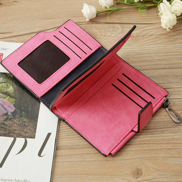 Wallet Short Small Coin Purse Ladies Folding Card Holder PU Leather for Women AU