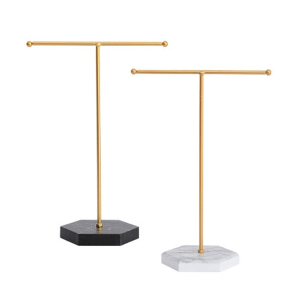Jewelry Display Stand T-shape Earring Necklace Rack Tabletop White black New AU
