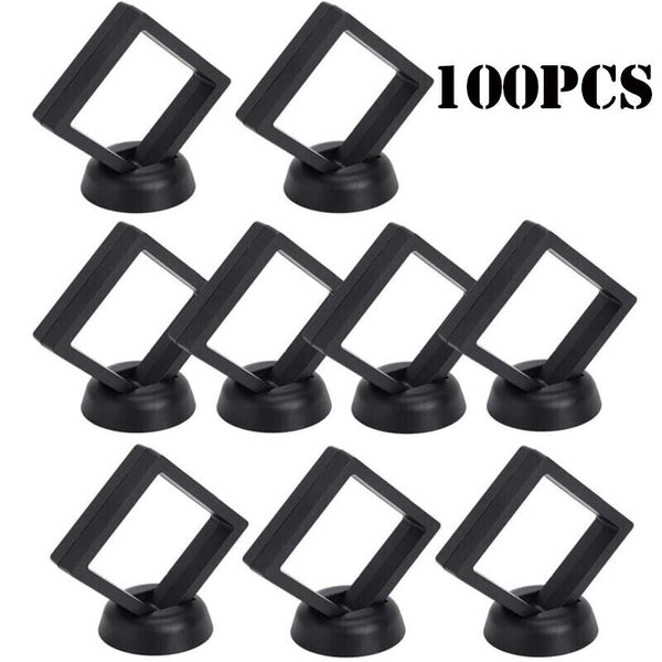 Floating Jewelry Coin Display Frame Holder Box Case Jewelry Ring Box