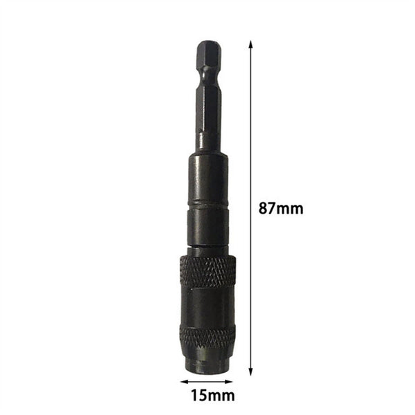 6.35MM Magnetic Pivot Drill Bit Holder Steel Impact Pivoting Swivel Screw Drill - Lets Party