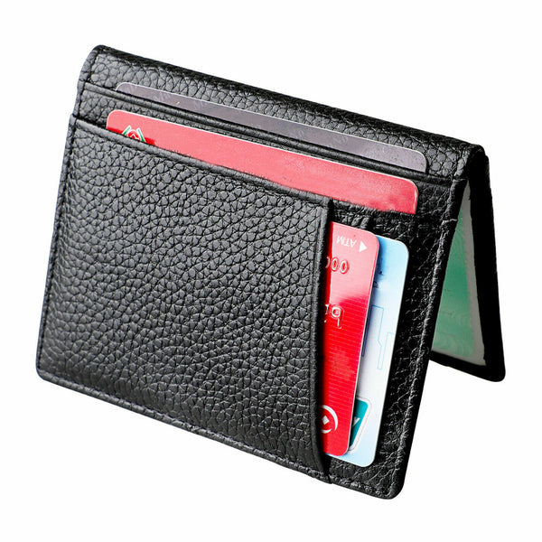 Credit Card Holder Leather Wallet RFID Blocking Pop Slim Aluminum Card Case AUS