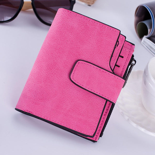 Wallet Short Small Coin Purse Ladies Folding Card Holder PU Leather for Women AU