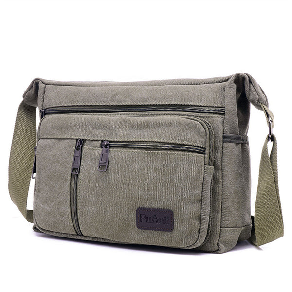 Man's Bags Men's Crossbody Retro Shoulder Messenger Bag Satchel Travel Canvas