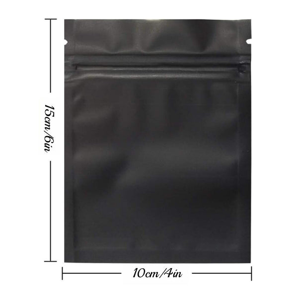 200PCS Black Aluminum Bag Mylar Foil Pouch Heat Sealer Food Storage Package Bags
