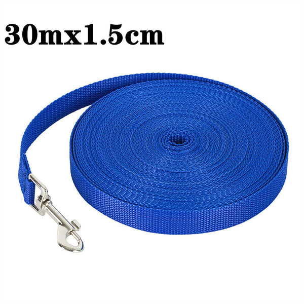 1.8-30m Dog Leash Pet Puppy Training Obedience Recall Lead Outdoor Walk Leashes