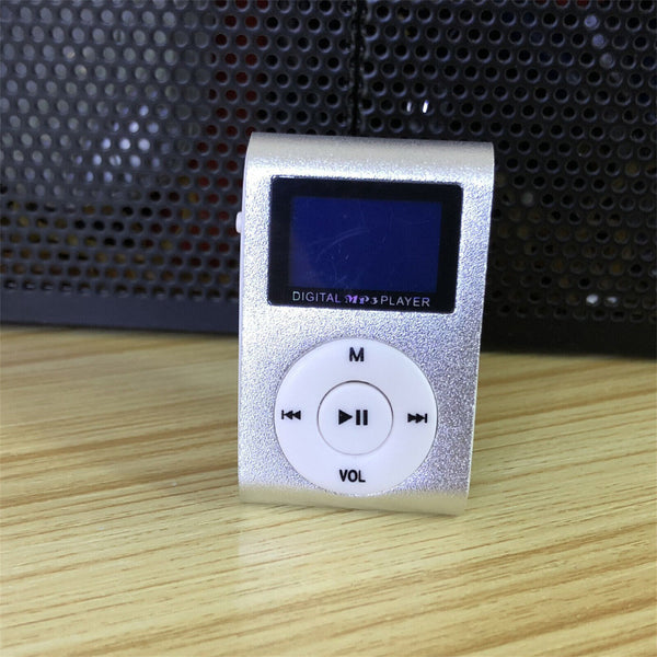 MP3 Player With Clip-on Mini Portable LCD Screen Support Micro SD TF Card Stereo