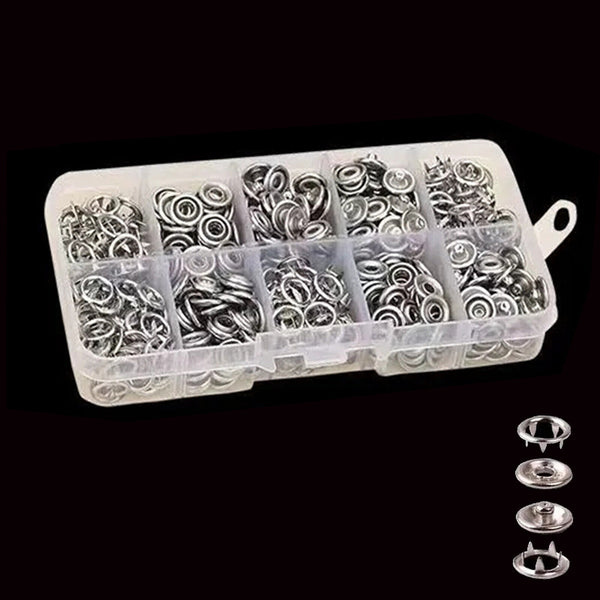 Press Studs Kit – Metal Snap Fasteners with Pliers Tool