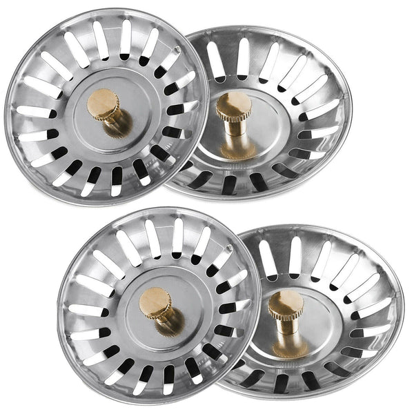 1/2/4 Sink Strainer Stainless Steel Kitchen Tool Waste Plug Filter Drain Stopper