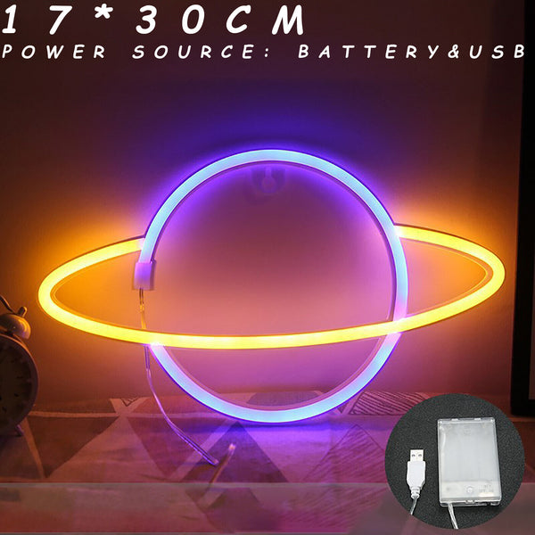 NEW Neon LED Sign Light Wall Lights Colorful Room Bar Lamp Easter Art Decor AU