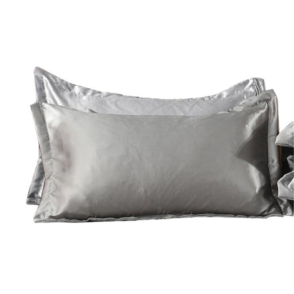 2xSatin PillowCase Bedroom Pillowcase Cushion Covers Home Decor Standard new