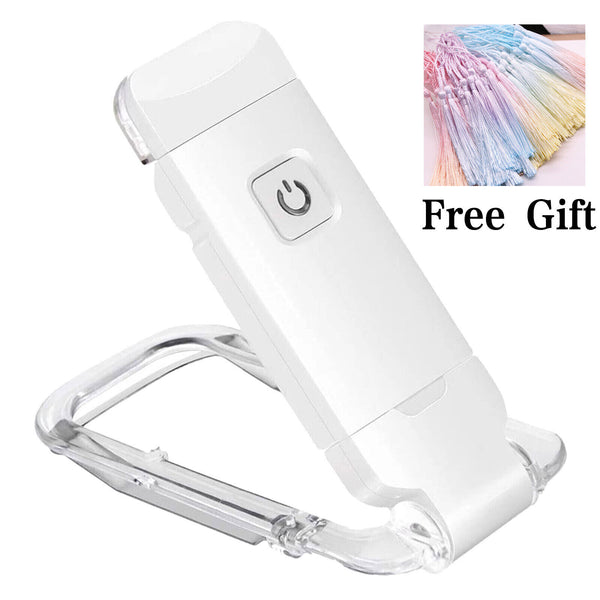 LED Clip On Book Reading Light Lamp USB Rechargeable Flexible Lights For Reading