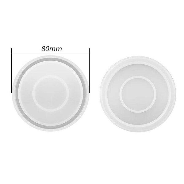 Coaster Cup Mat Mold Round Square Silicone Mould DIY Epoxy Resin Casting Tool AU - Lets Party
