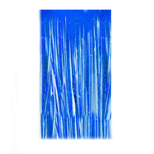 Metallic Tinsel Curtain Foil 1m Backdrop Pom Poms Streamers Hens Party Decor New