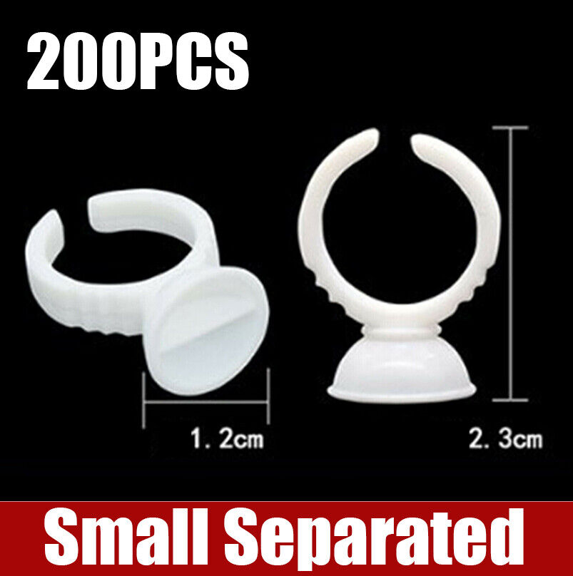 100-400X Holder Glue Ring Pallet Stand Eyelash Extension Tatto Pigment Disposabl