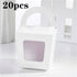 UP 200PCS Cupcake Boxes Holes Clear Window Face Cupcake Display Boxes Muffin Cup