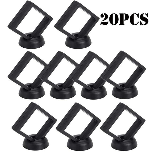 Floating Jewelry Coin Display Frame Holder Box Case Jewelry Ring Box