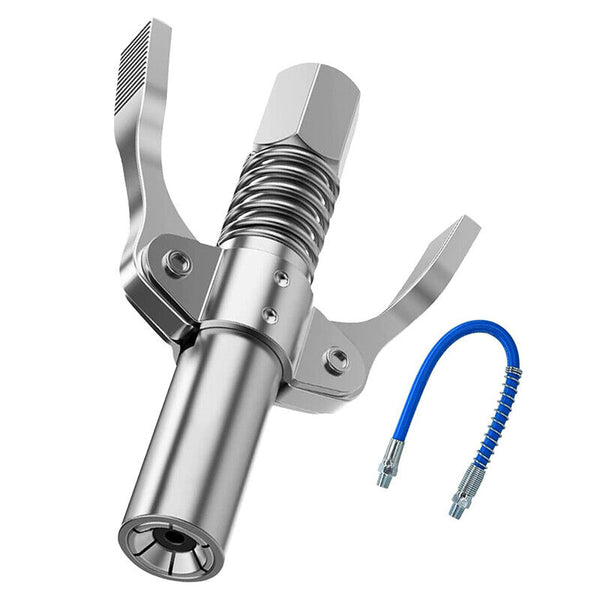 Grease Tool Coupler Heavy-Duty Quick Lock Double Handle Leak-Free Grease Gun AU