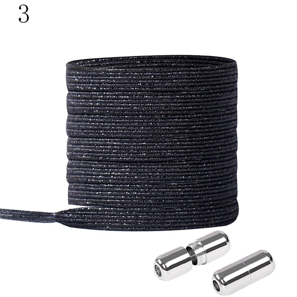 No Tie Locked Elastic Shoelace Shoe Lace Lazy Lace Sneakers Sport Kid Adult