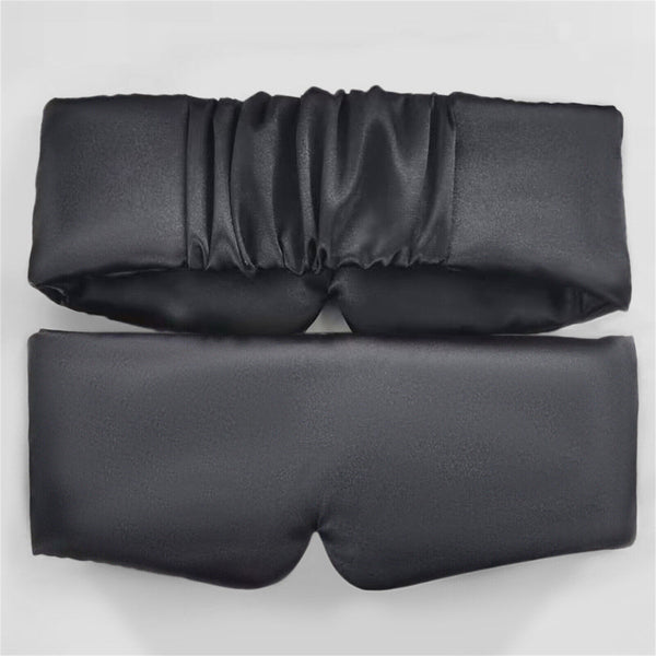 Eye Mask Silky Sleep Light Block Elastic Belt Blindfold Skin Friendly Soft Relax