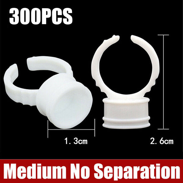 100-400X Holder Glue Ring Pallet Stand Eyelash Extension Tatto Pigment Disposabl