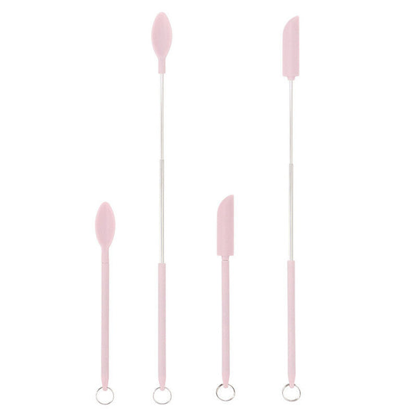 2-4pcs Silicone Telescopic Spatula Multipurpose Double-Headed Cream Cake Scraper