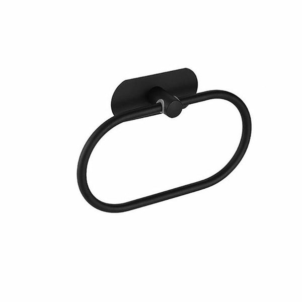 Stainless Steel Oval Hand Towel Ring Rack Rail Holder Wall Mounted Bathroom Tool