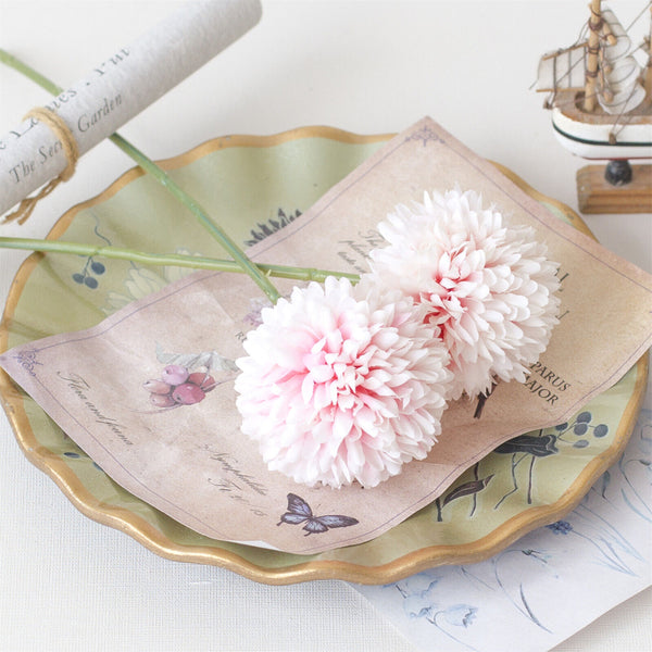 10 Pcs  Artificial Chrysanthemum Ball Flower Bouquet Gift Home Flower Decoration