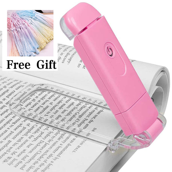 LED Clip On Book Reading Light Lamp USB Rechargeable Flexible Lights For Reading