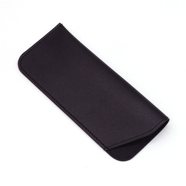 Leather Eyeglass Sunglasses Reading Glasses Case Synthetic Soft Pouch Bag Pocket