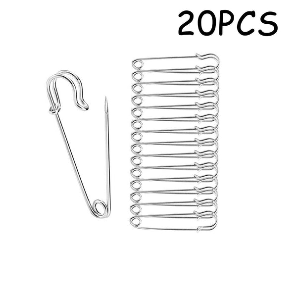 Large Safety Pins 3.5Inch 87mm Silver Tone Metal Craft Sewing Quilt Need
