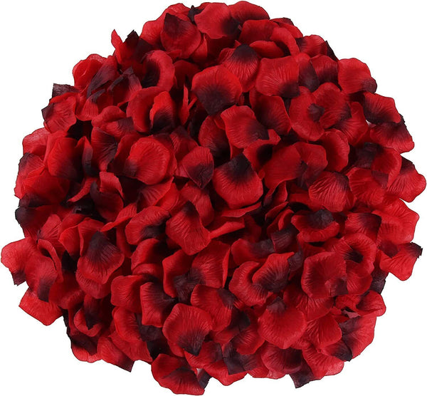 1000pcs Wine Red Silk Petals Flowers Rose Petal Wedding Event Scatters Flower