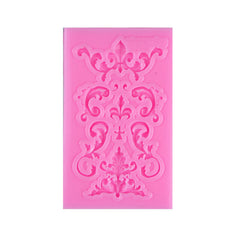 Vintage Silicone Fondant Mould Relief Baroque Cake Decor Border Sugar DIY Mold