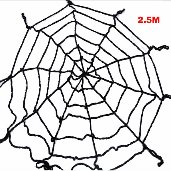 Giant Spider Web Net Halloween Props Haunted House Prop Indoor Outdoor Black AU