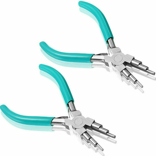 1/2PCS Jewellery Making Beading Mini Pliers Tools Kit Set Round Flat Long Nose A