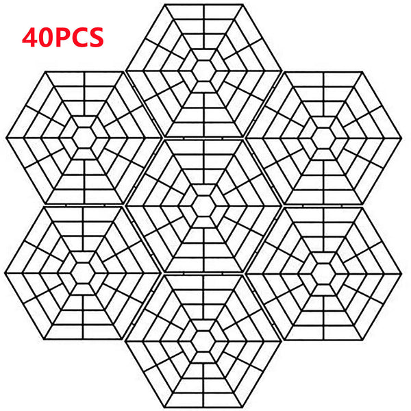 20/40x Floating Pond Protectors Plastic Net Fish Guard Grid Cover for Birds Pest