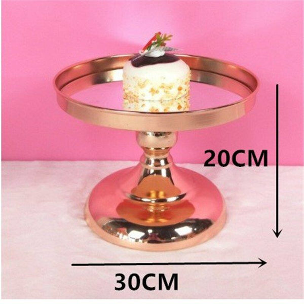 1/2/3 Tiers Mirror Top Cake Stands Rack Metal Cake Holder Wedding Party Display
