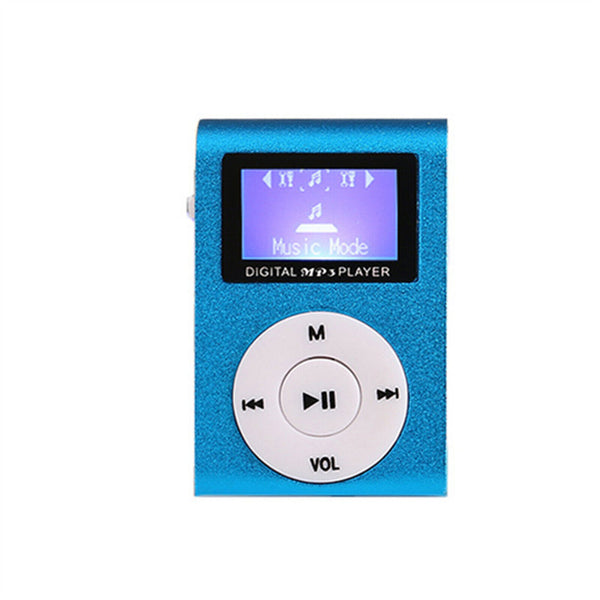 MP3 Player With Clip-on Mini Portable LCD Screen Support Micro SD TF Card Stereo
