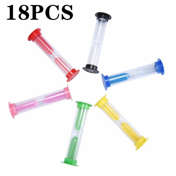 6-18X Sand Hourglass Timer SET-30Second Sandtimer Transparent 30s/1/2/3/5/10Min