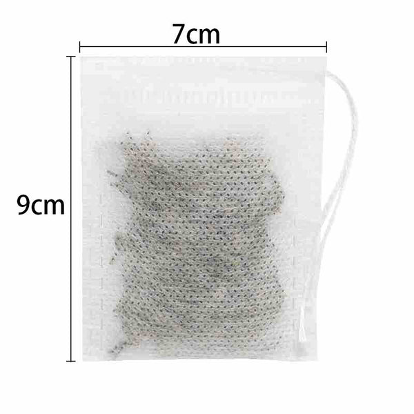 100x Empty Teabags String Heat Seal Filter Paper Herb Loose Tea Bags AU