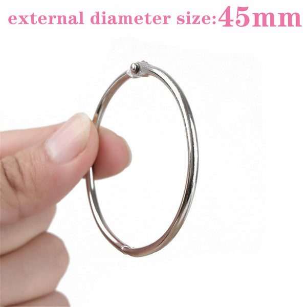 50PCS Hinged Rings Clips Binder Hinge Metal Scrapbooking Split 19mm 25mm 50mm AU